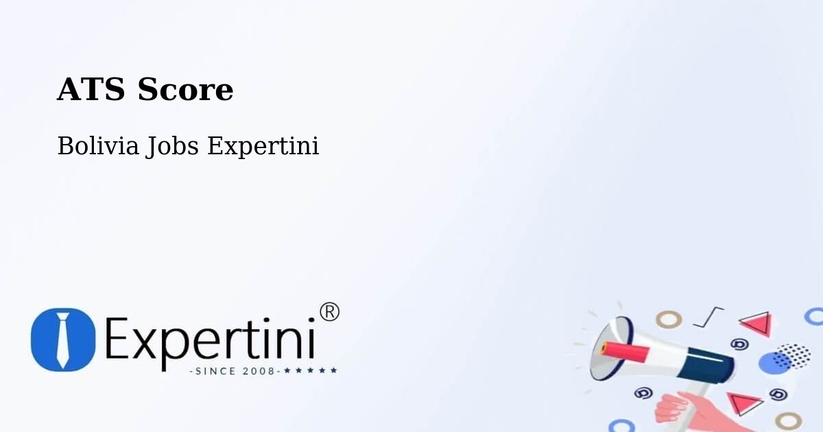 Resume ATS Score & Job Description Match Tool – Cotoca - Bolivia Jobs Expertini