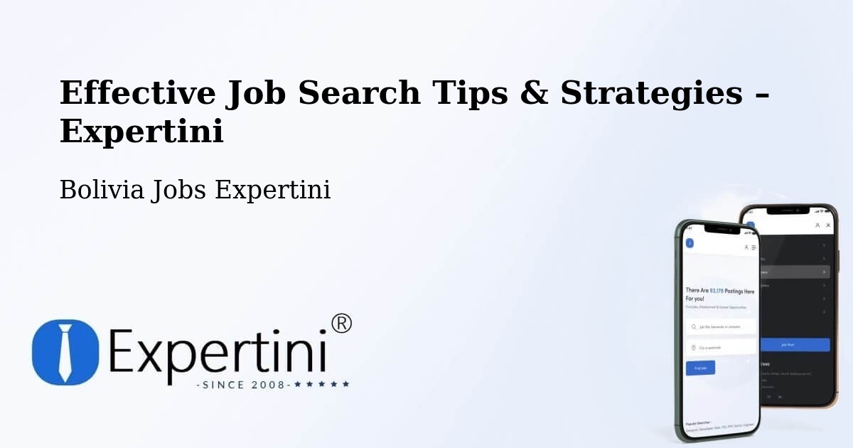 Job Search Tips & Strategies for Job Seekers – Cotoca - Cotoca, Bolivia Jobs Expertini