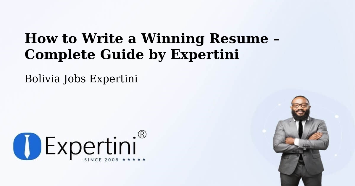 Resume Writing Guide for Job Seekers – Cotoca - Cotoca, Bolivia Jobs Expertini
