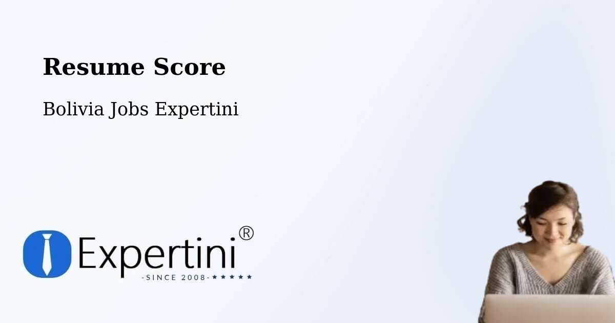 Resume Score & Job Description Match Tool – Cotoca - Bolivia Jobs Expertini