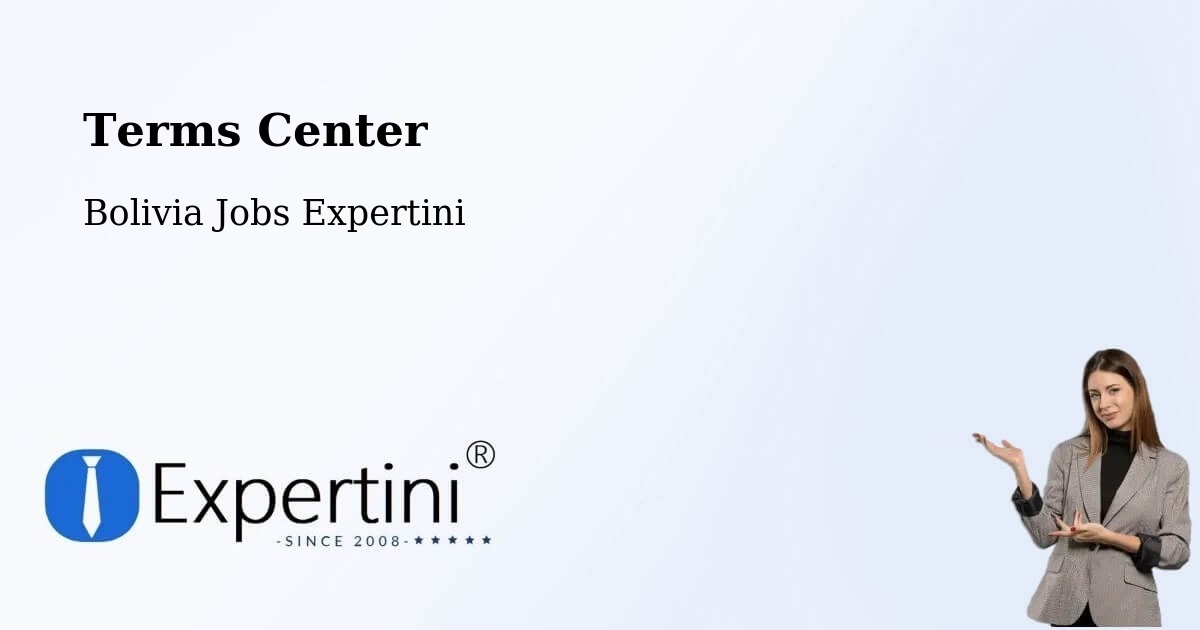 Terms of Service – Cotoca - Bolivia Jobs Expertini